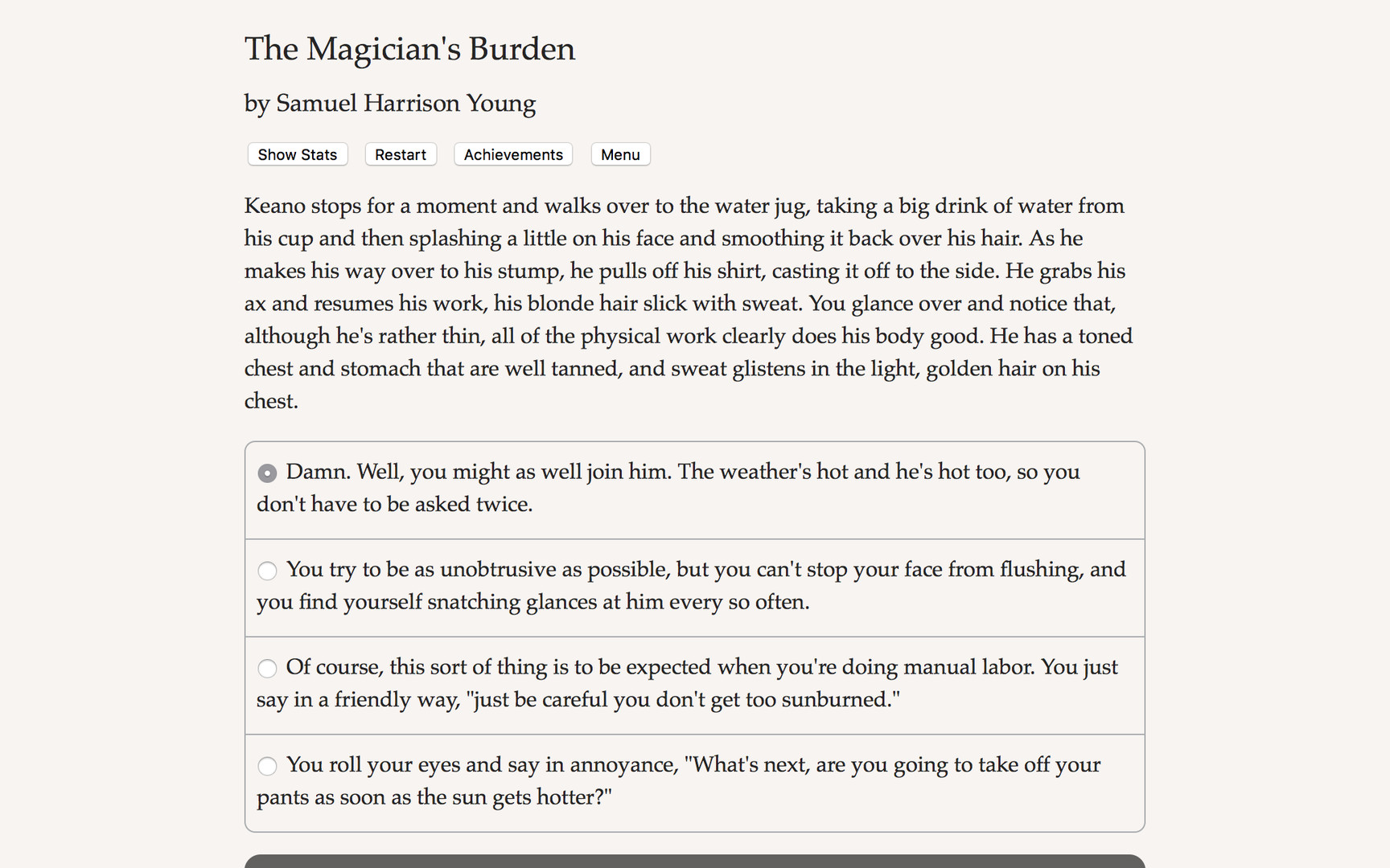 The Magician's Burden Demo #0
