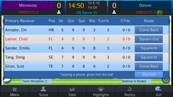 Screenshot of Pro Strategy Football 2019