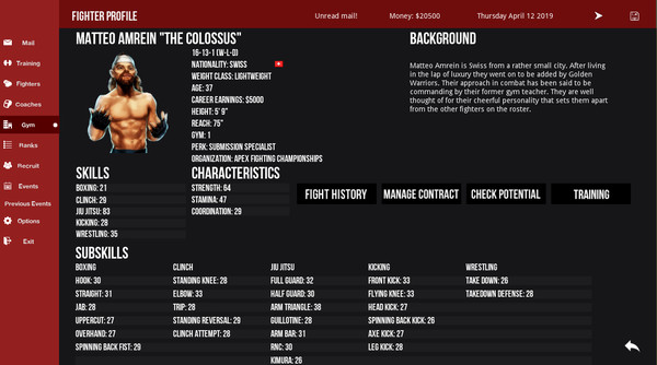 скриншот MMA Simulator 0