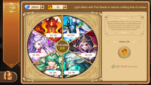 Cadria Item Shop - Blessing of Gods