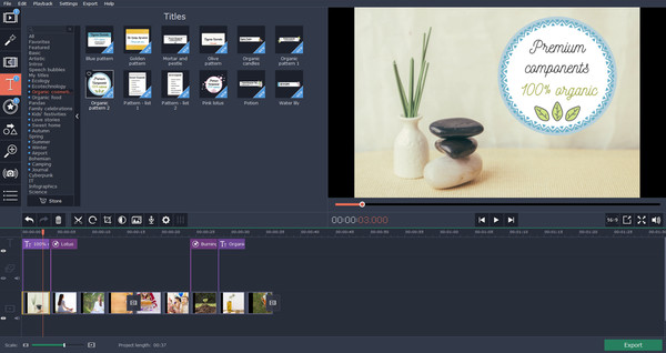 скриншот Movavi Video Editor Plus - Eco Set 0