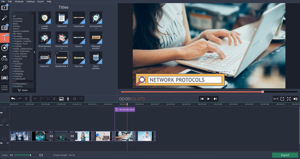 скриншот Movavi Video Editor Plus - Technology Set 4