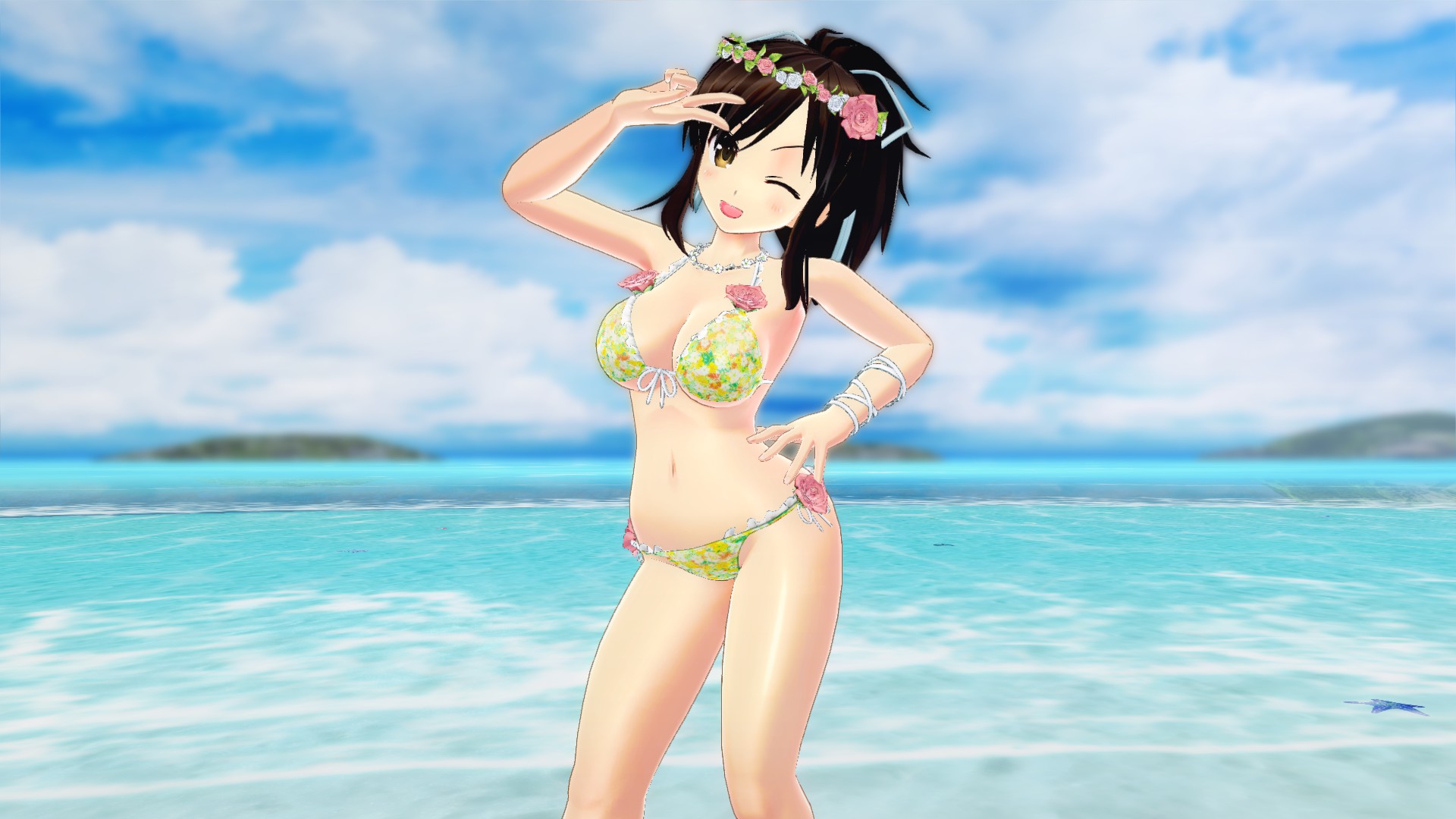 SENRAN KAGURA Peach Beach Splash - Sunshine Swimsuit Pack Featured Screenshot #1