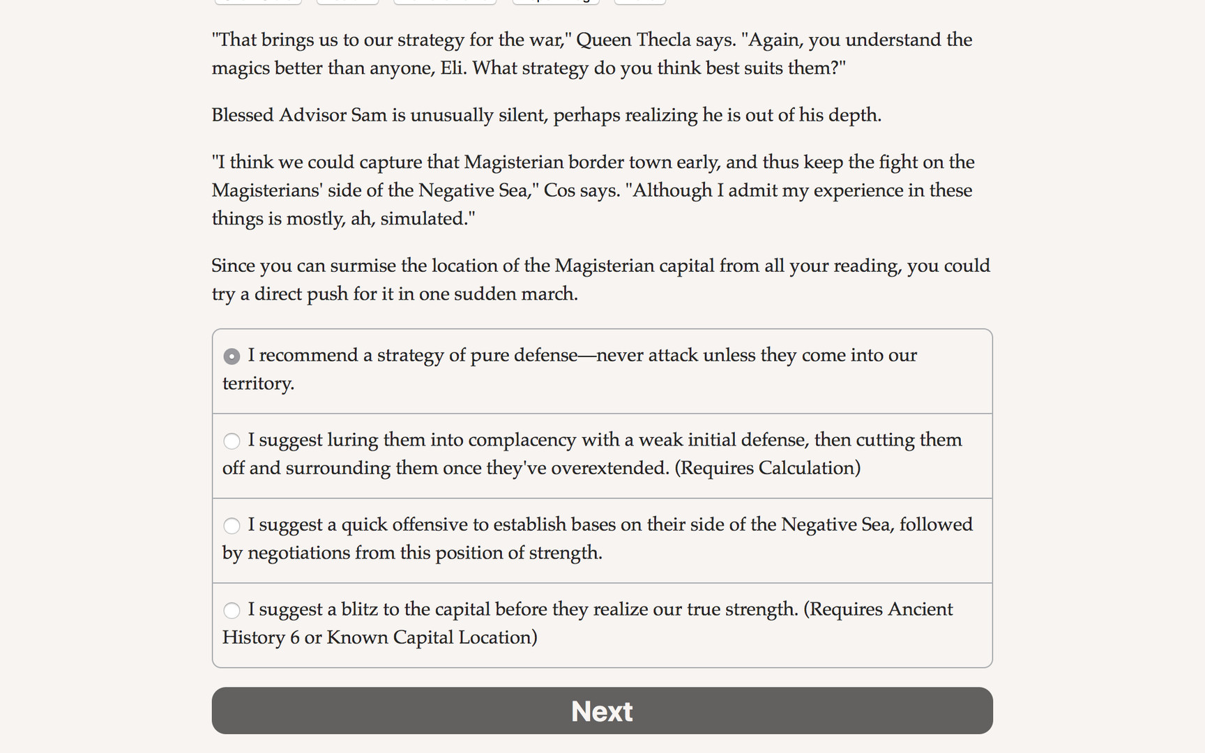 Choice of Magics Demo #5