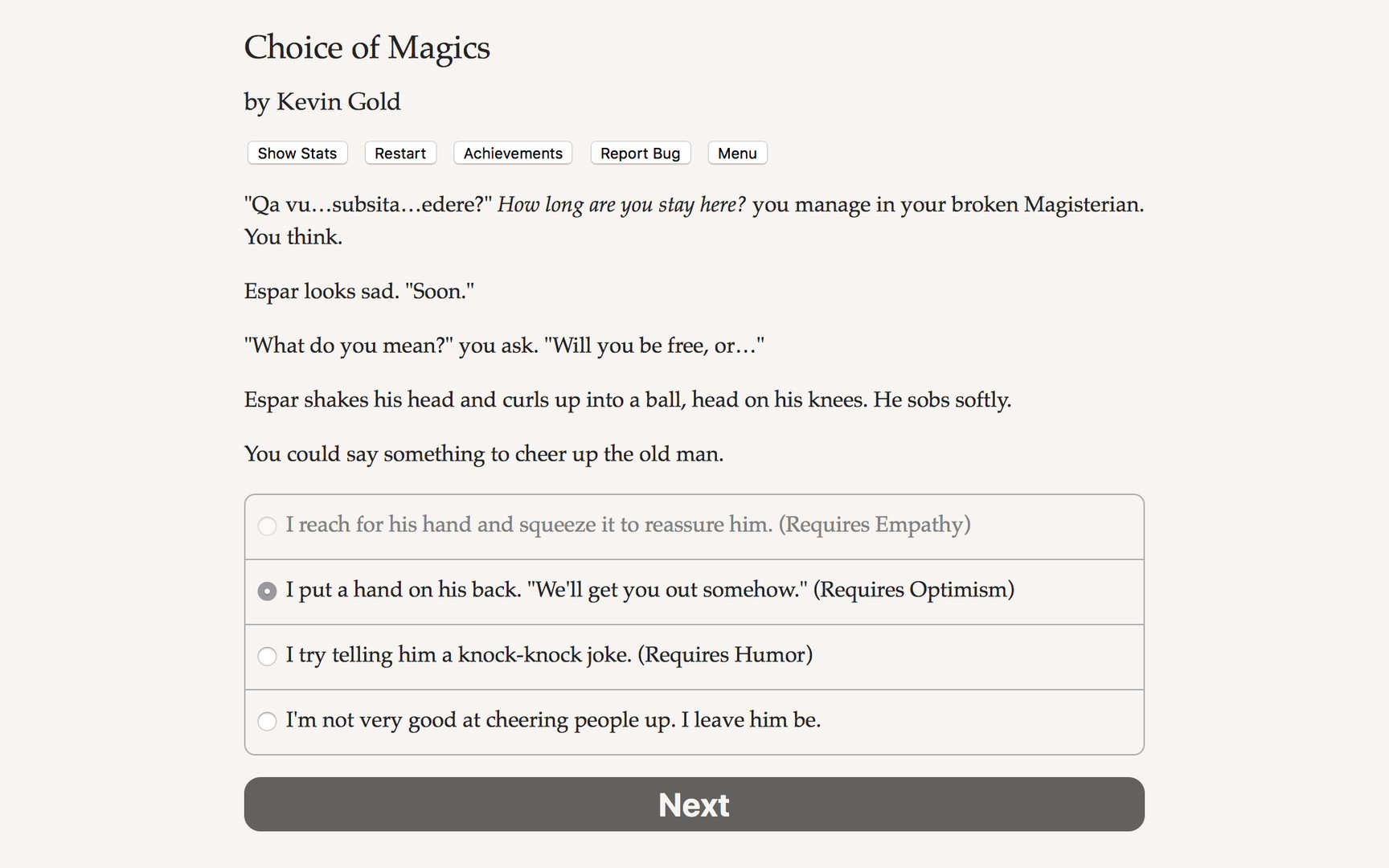 Choice of Magics Demo #3