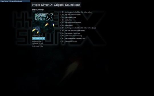 Hyper Simon X: Original Soundtrack for steam