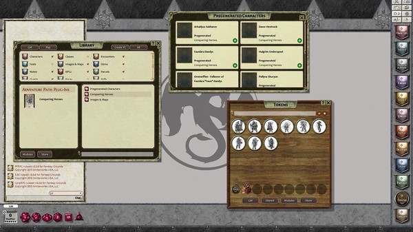 скриншот Fantasy Grounds - Conquering Heroes (PFRPG) 0
