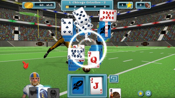 скриншот Touch Down Football Solitaire 2