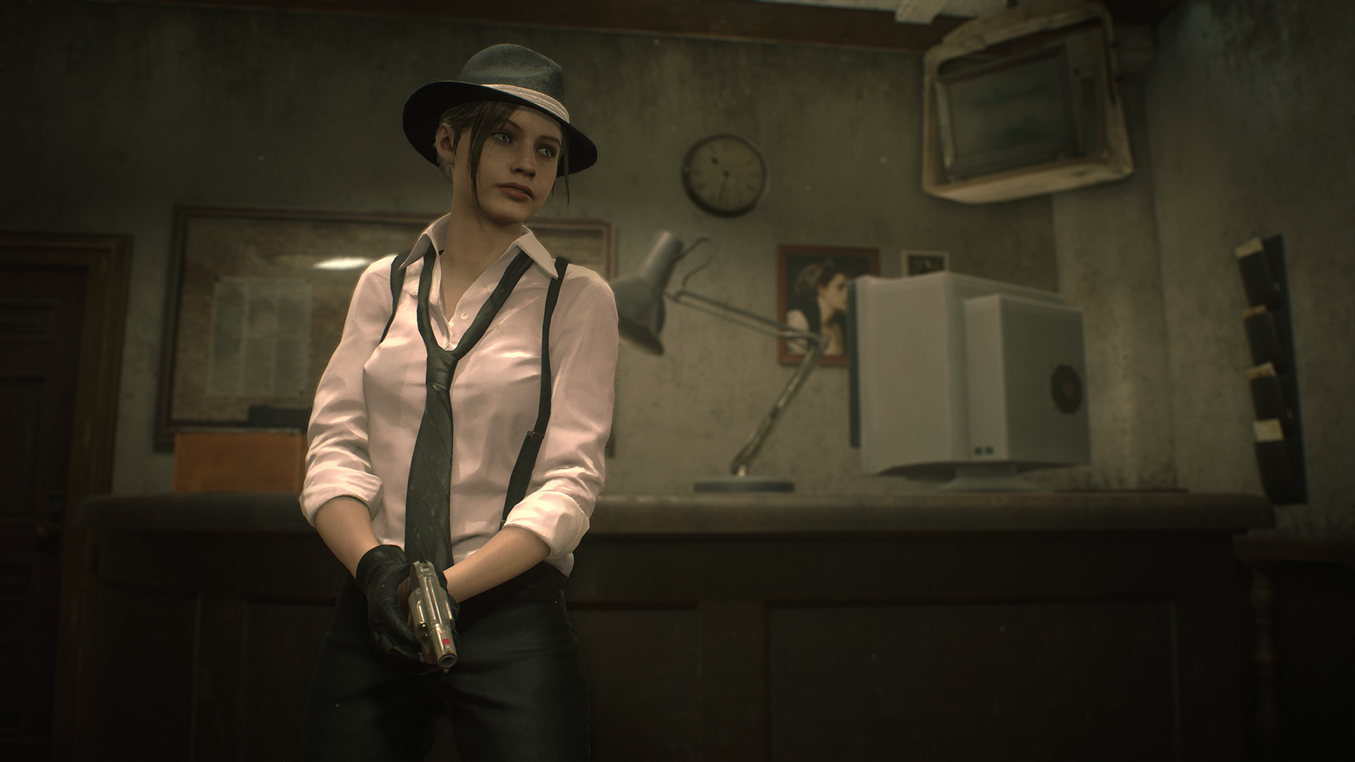 Resident Evil 2 - Claire Costume: Noir Featured Screenshot #1