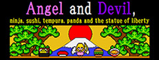 Angel and Devil,ninja,sushi,tempura,panda and the statue of liberty