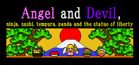 Angel and Devil,ninja,sushi,tempura,panda and the statue of liberty Cover Image