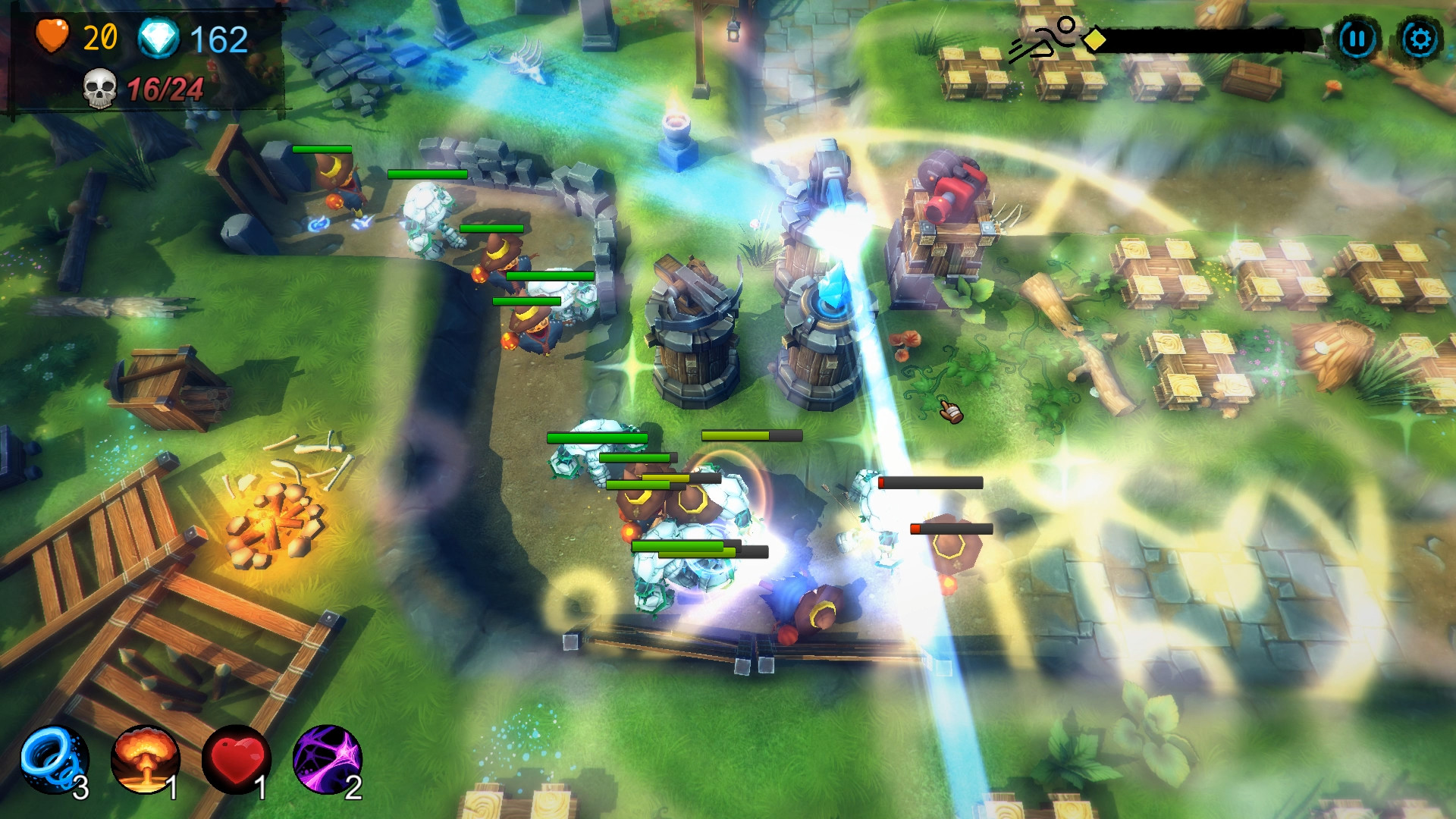 Yet another tower defence on Steam