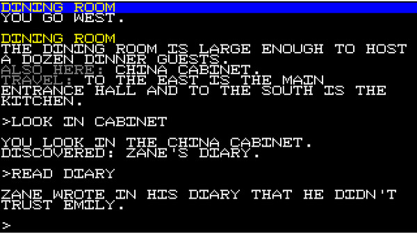 скриншот Ozapell Mystery Text Adventure 1