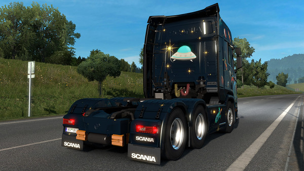 скриншот Euro Truck Simulator 2 - Space Paint Jobs Pack 4
