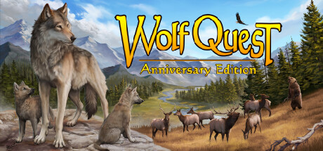 Steam header art for WolfQuest: Anniversary Edition