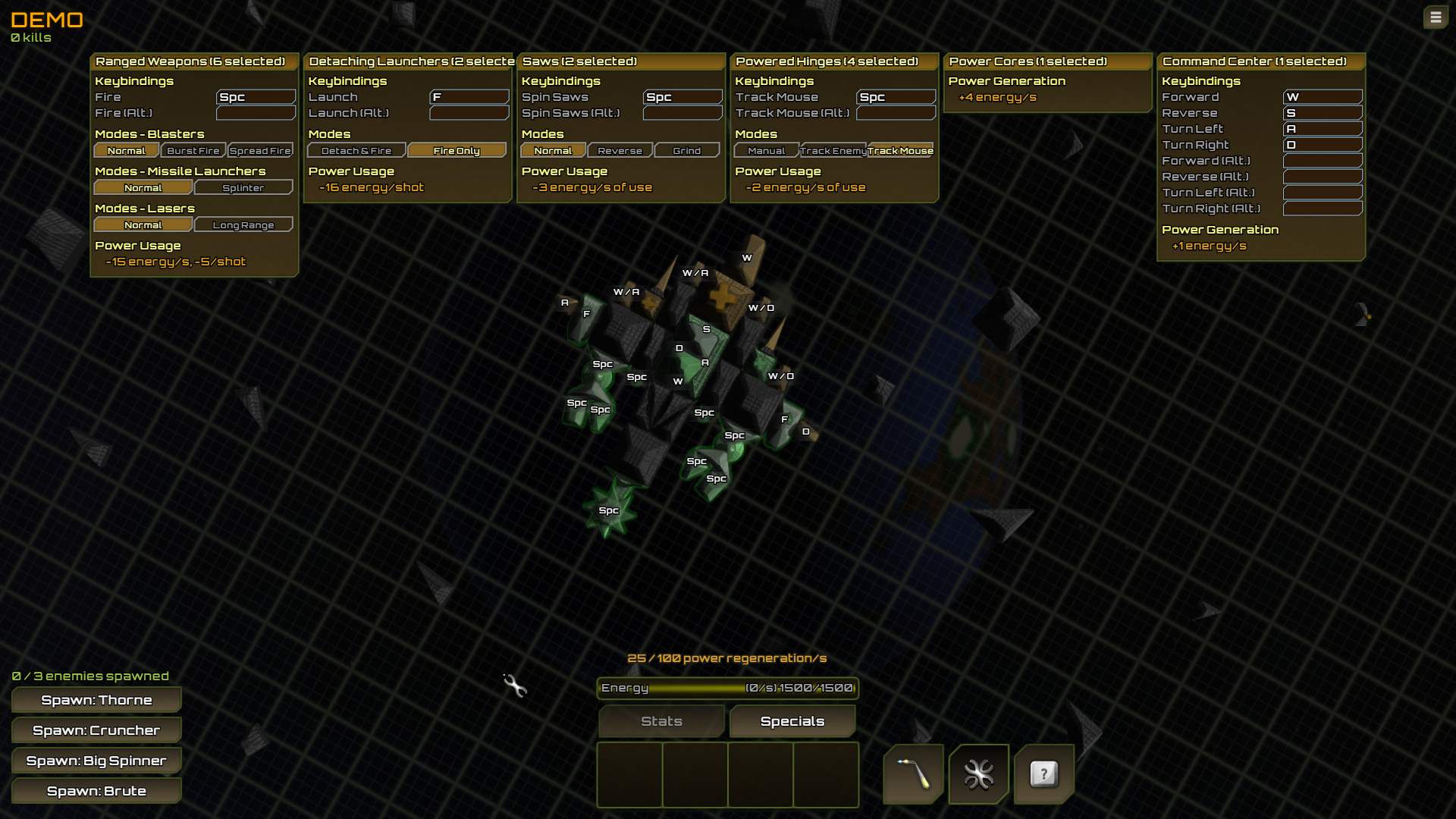 BlockShip Wars: Roguelike Demo #4