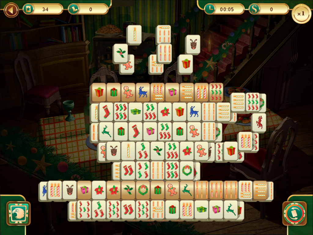 Скидка на Christmas Mahjong