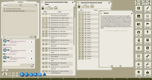скриншот Fantasy Grounds - Meanders Map Pack: Sammerket Sands (Map Pack) 0