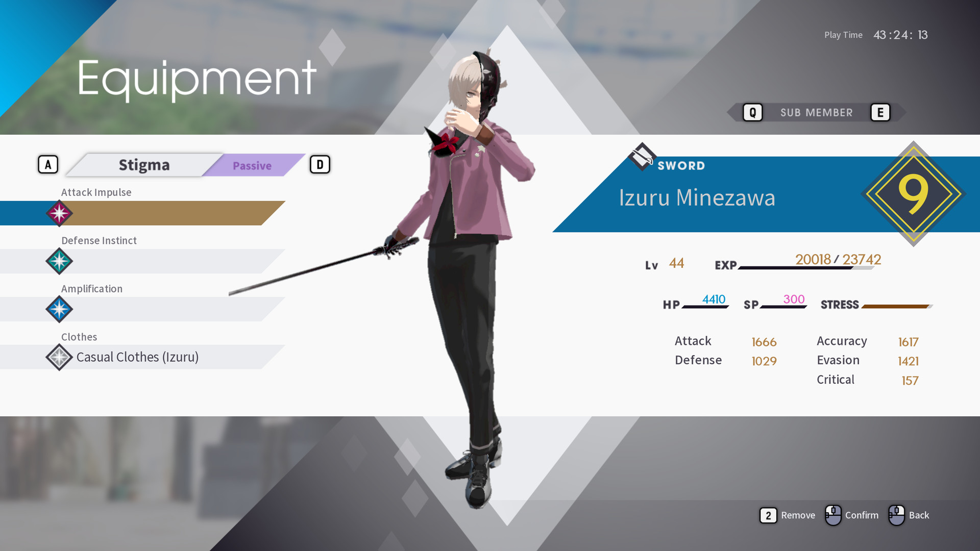 The Caligula Effect: Overdose - Casual Clothes Costume Set screenshot screenshot 8