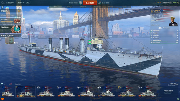 скриншот World of Warships - Smith Steam Edition 0