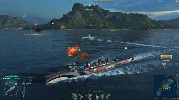 скриншот World of Warships - Tachibana Lima Steam Edition 3