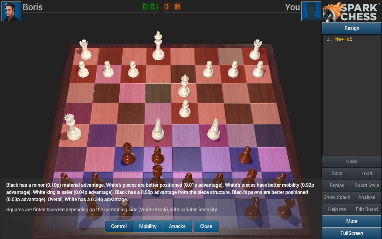 Frequent questions about SparkChess, the online chess game