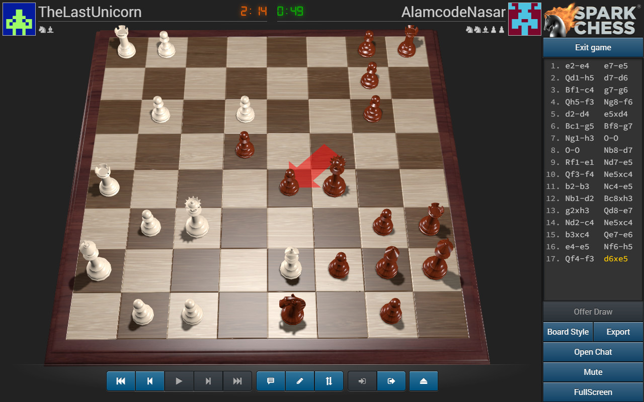 sparkchess.com at WI. SparkChess: Play chess online vs the computer or in  multiplayer