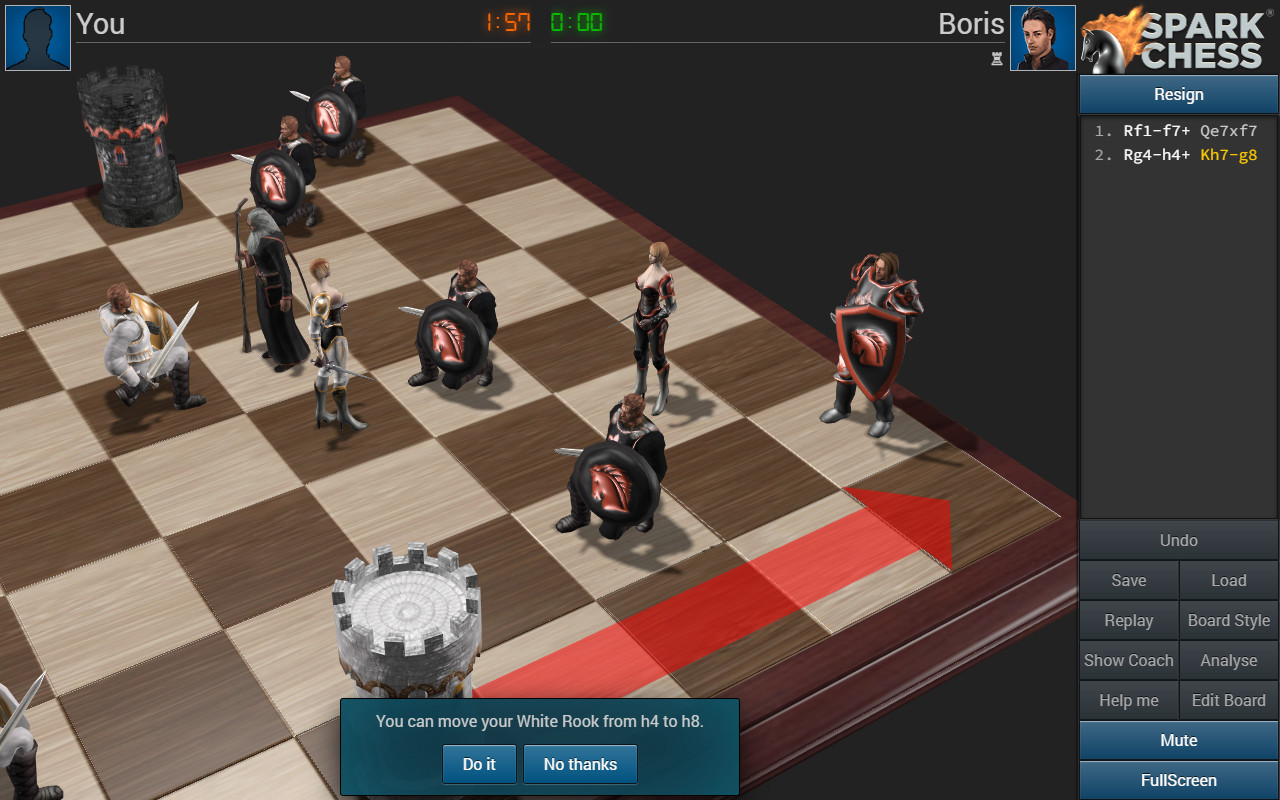Игра в шахматы с друзьями. Play Spark Chess versus Boris. Spark Chess 16 PC rar.