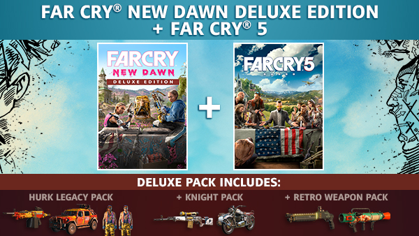 Far Cry 5 + Far Cry New Dawn Deluxe Edition Bundle EU XBOX One CD Key