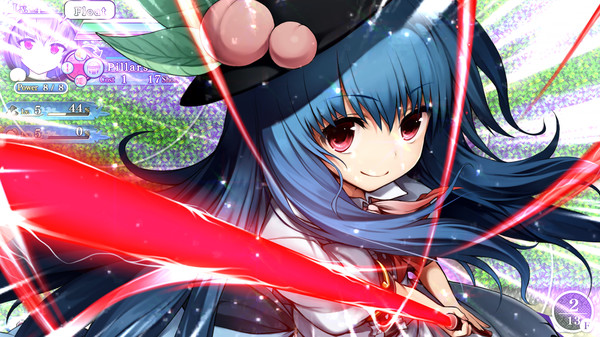 Player & Partner character "Tenshi Hinanawi" (Touhou Genso Wanderer -Reloaded-)