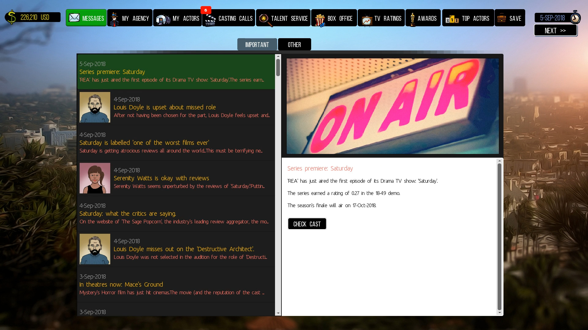 Cattle Call: Hollywood Talent Manager #19