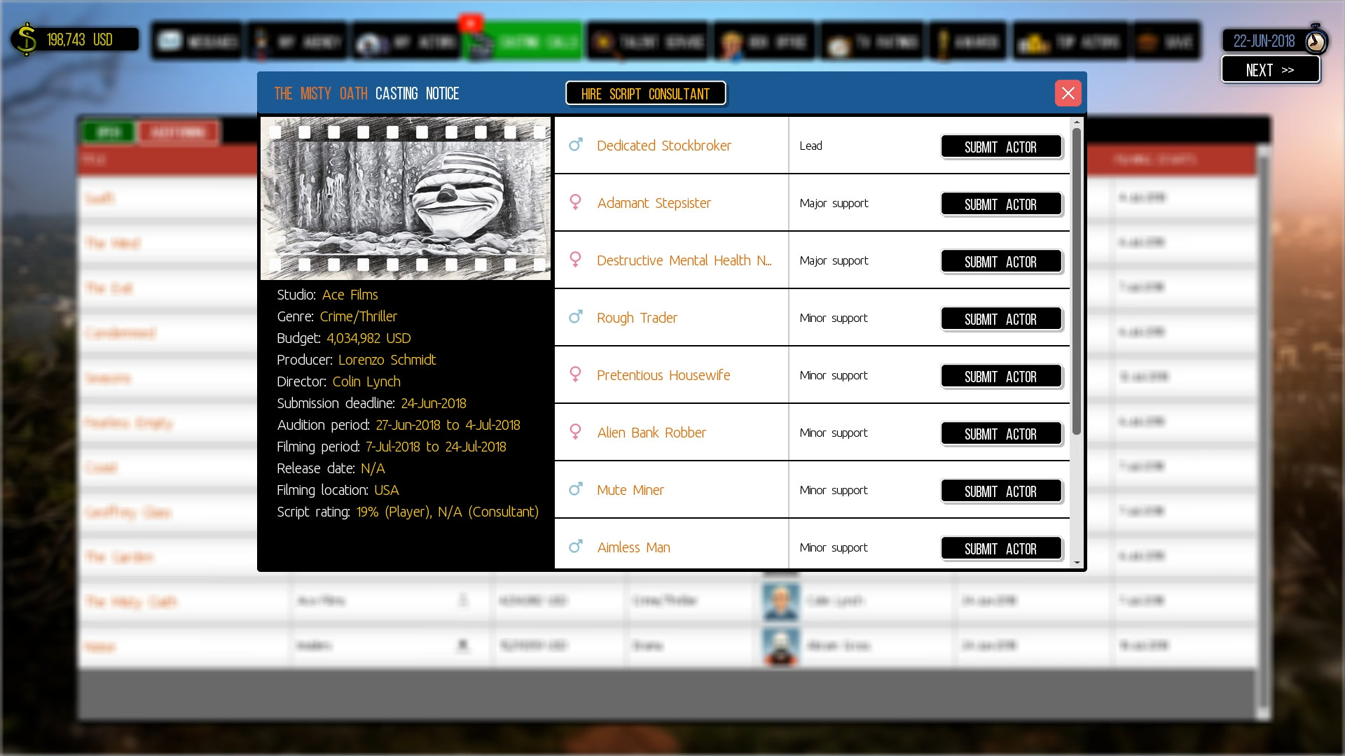Cattle Call: Hollywood Talent Manager #13