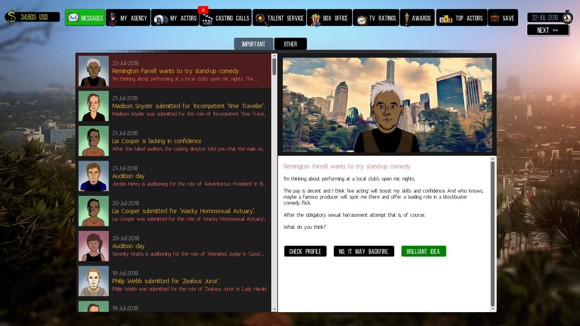 Cattle Call: Hollywood Talent Manager #17