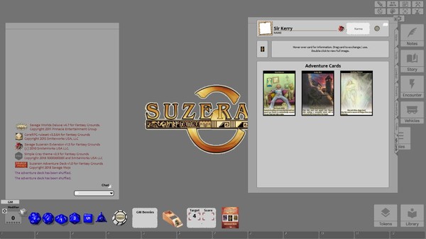 скриншот Fantasy Grounds - Savage Suzerain Adventure Deck (Savage Worlds) 1