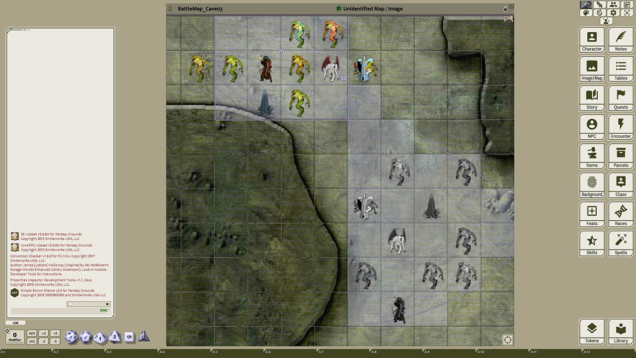 fantasy grounds ultimate no classes