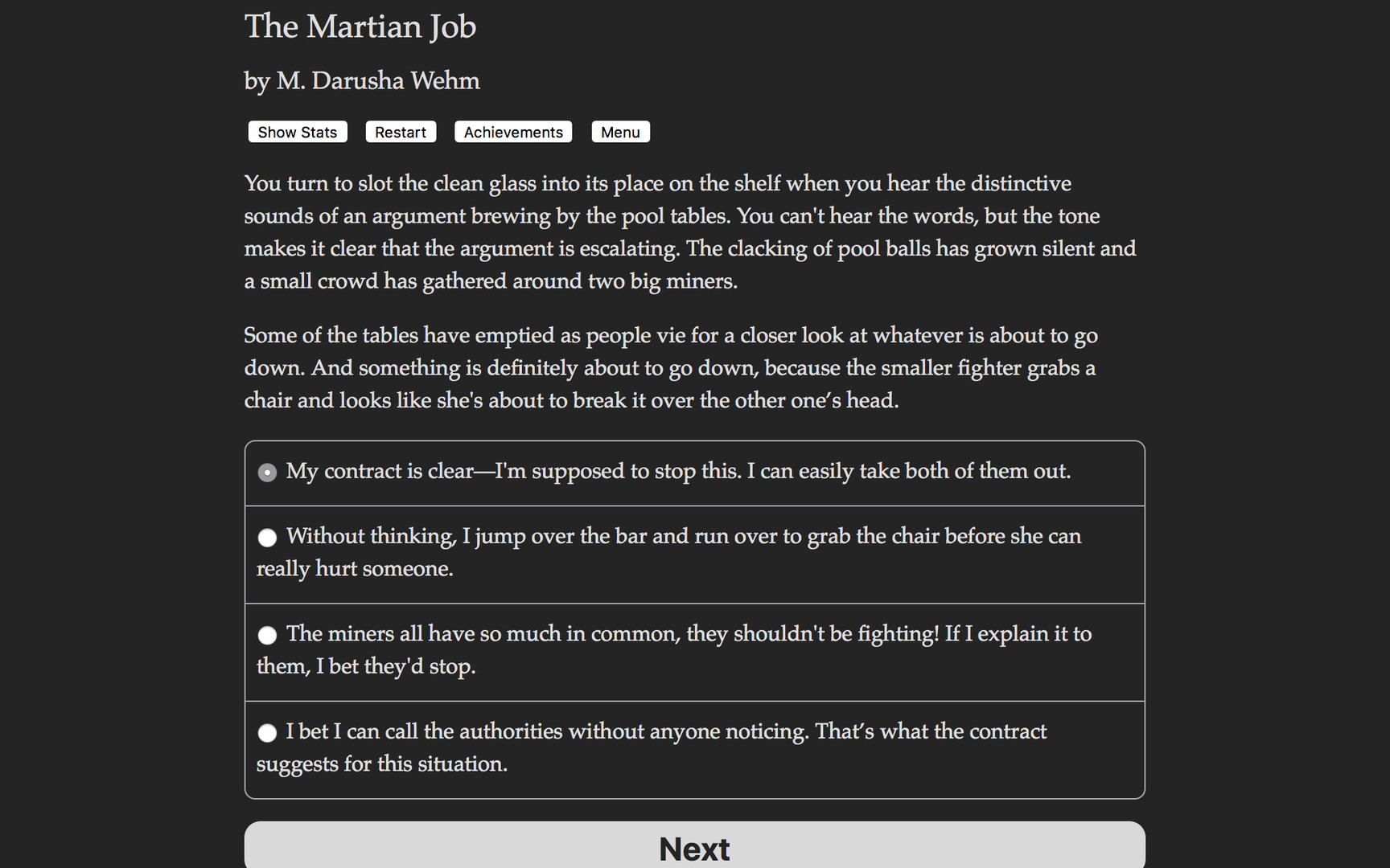 The Martian Job Demo #2