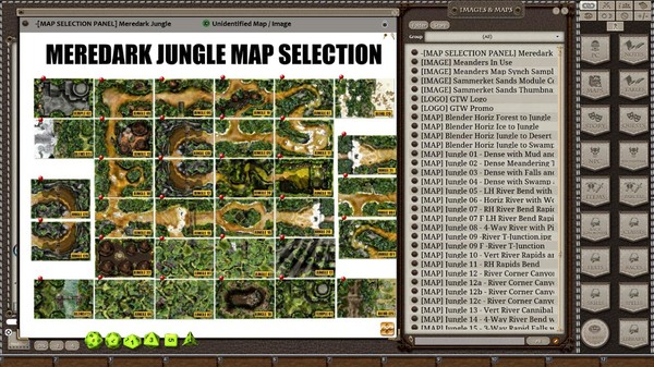 скриншот Fantasy Grounds - Meanders Map Pack: Meredark Jungle (Map Pack) 4