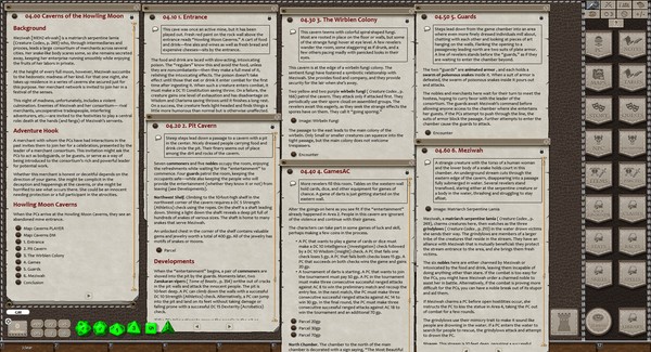 скриншот Fantasy Grounds - Creature Codex Lairs (5E) 4