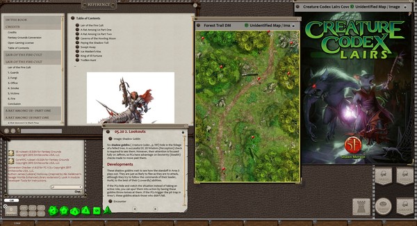 скриншот Fantasy Grounds - Creature Codex Lairs (5E) 2