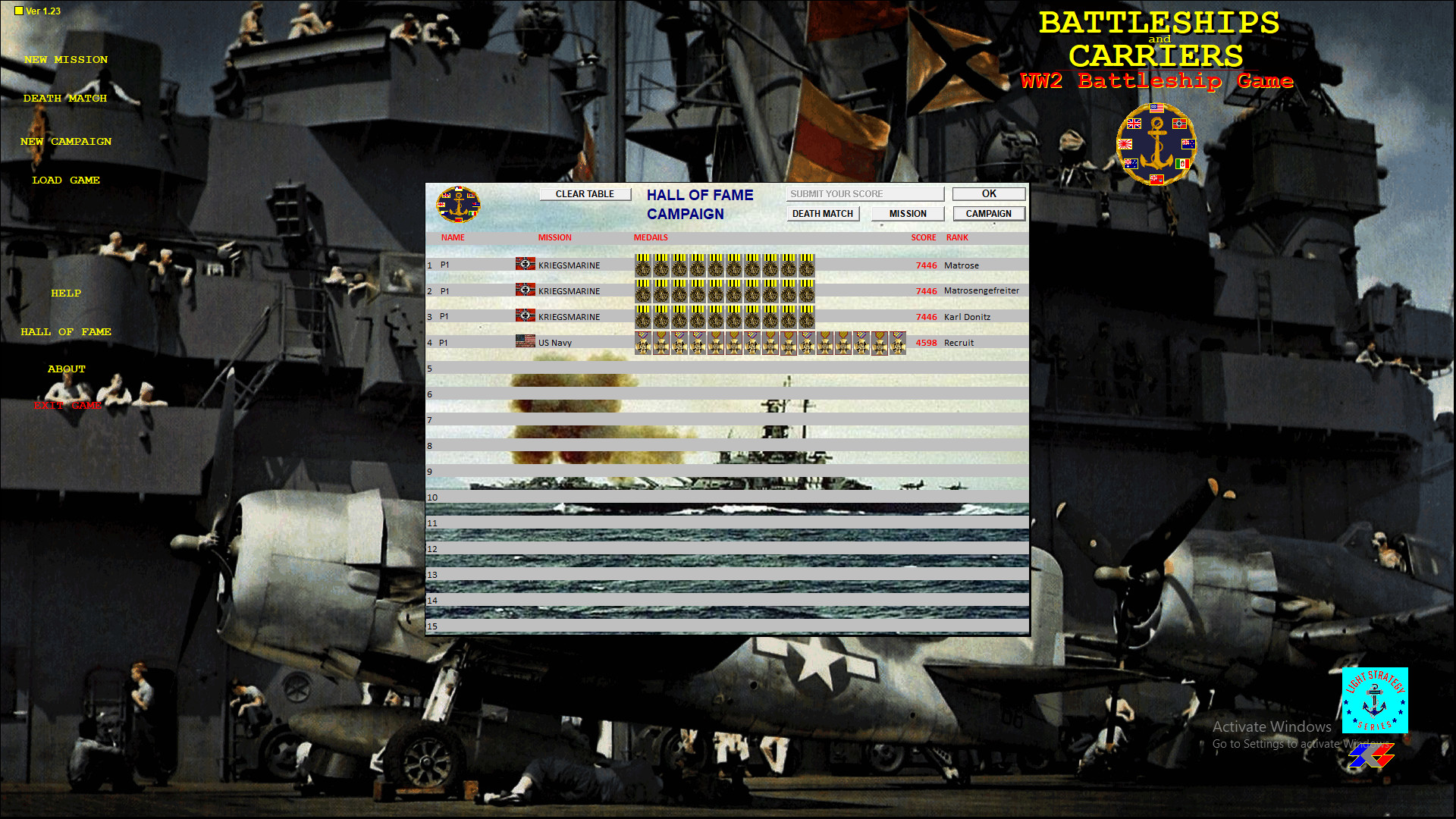 Battleships and Carriers - WW2 Battleship Game · 스팀