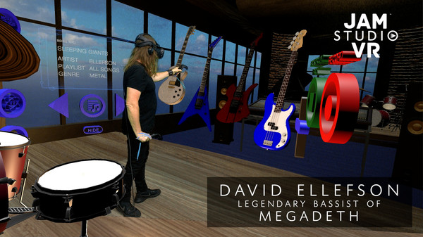 скриншот Jam Studio VR EHC - David Ellefson Metal Factory 3