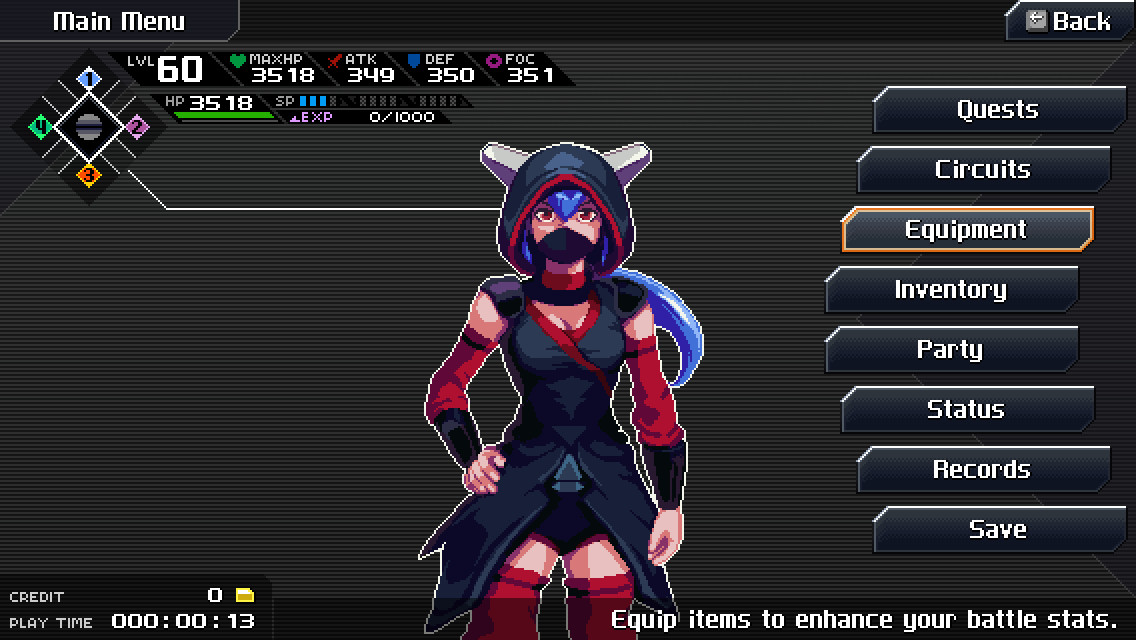 CrossCode - Ninja Skin Featured Screenshot #1