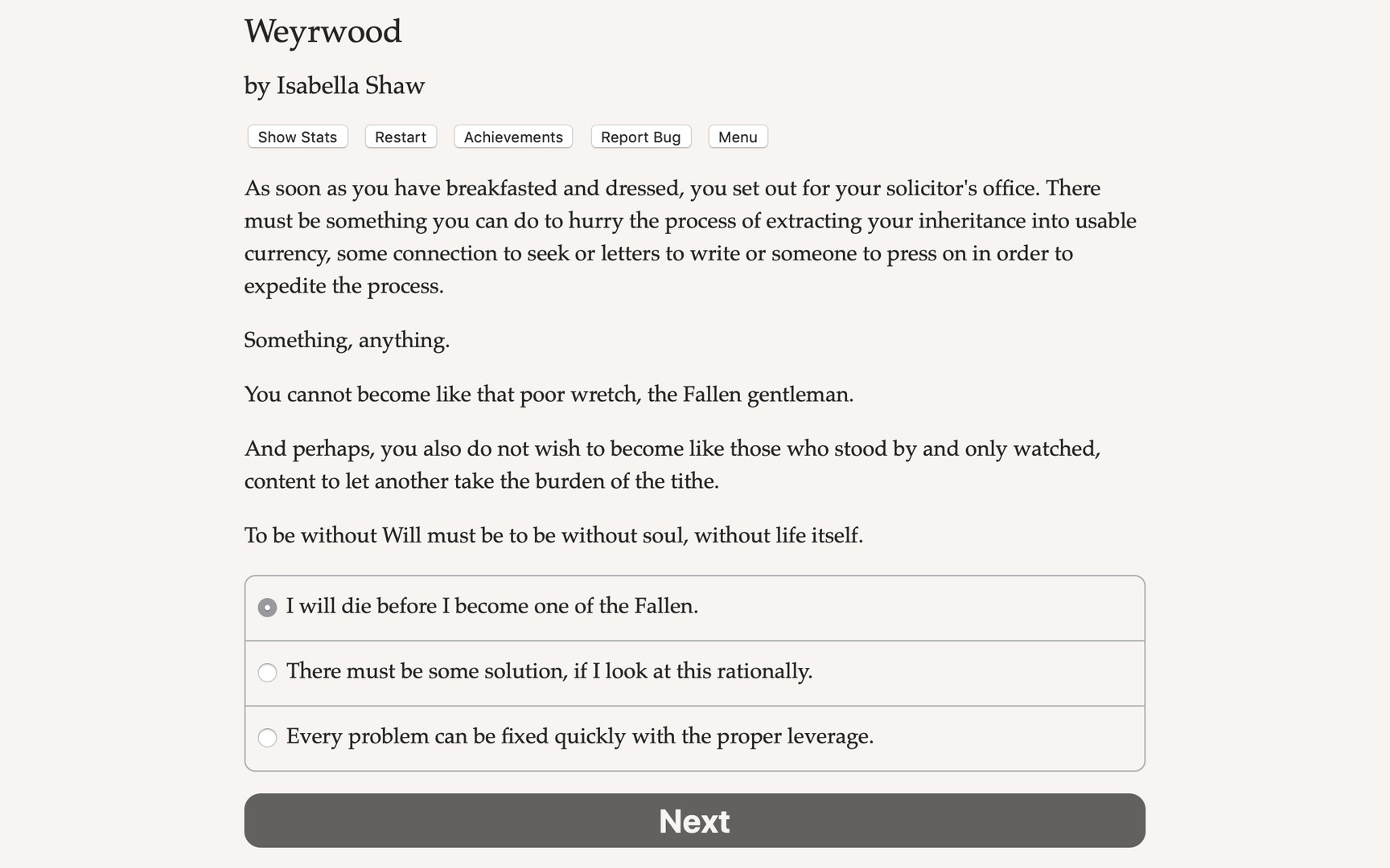 Weyrwood Demo #2