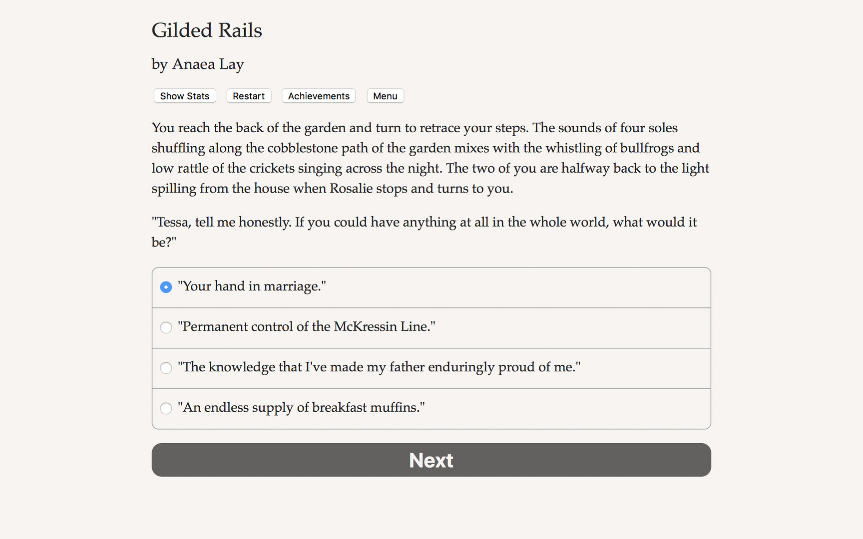Gilded Rails Demo #0