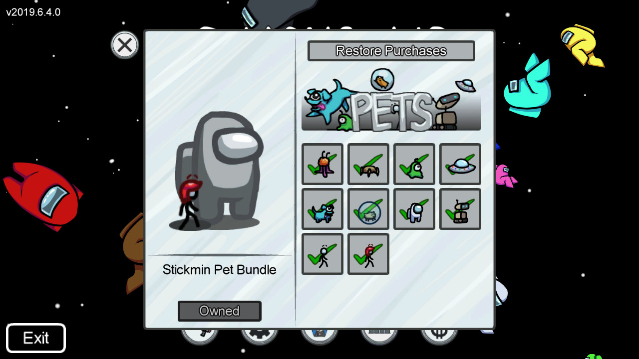 Among Us. Stickmin Pet Bundle дата выхода