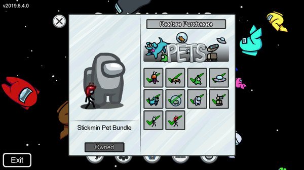 Among Us - Stickmin Pet Bundle