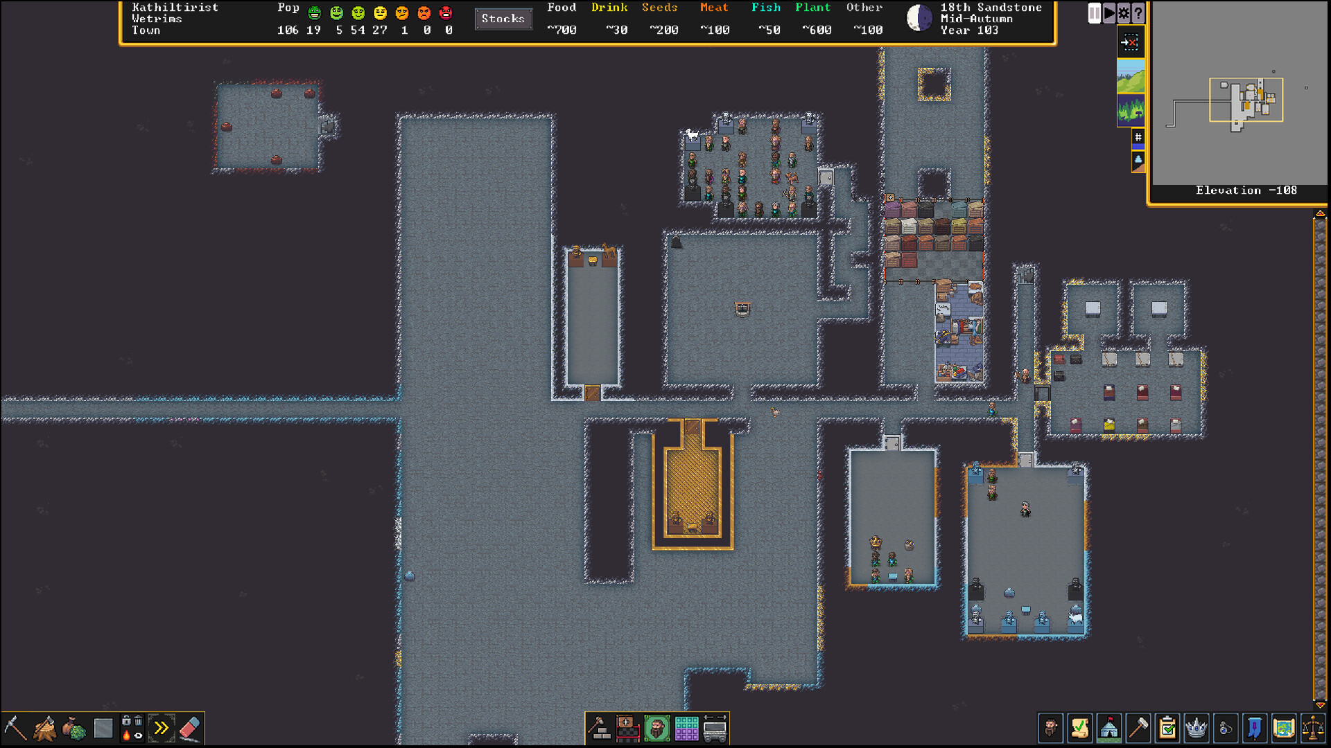 screenshot of Dwarf Fortress 13