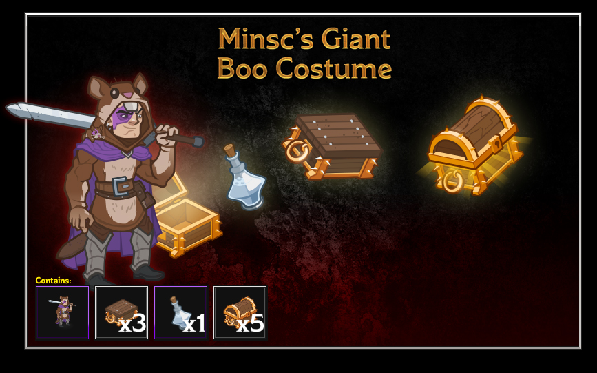 Idle Champions - Outfit Pack: Minsc's Giant Boo Costume Featured Screenshot #1