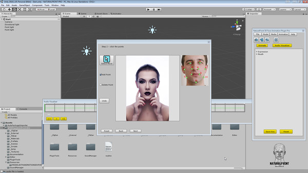 скриншот NaturalFront 3D Face Animation Unity Plugin Pro 3