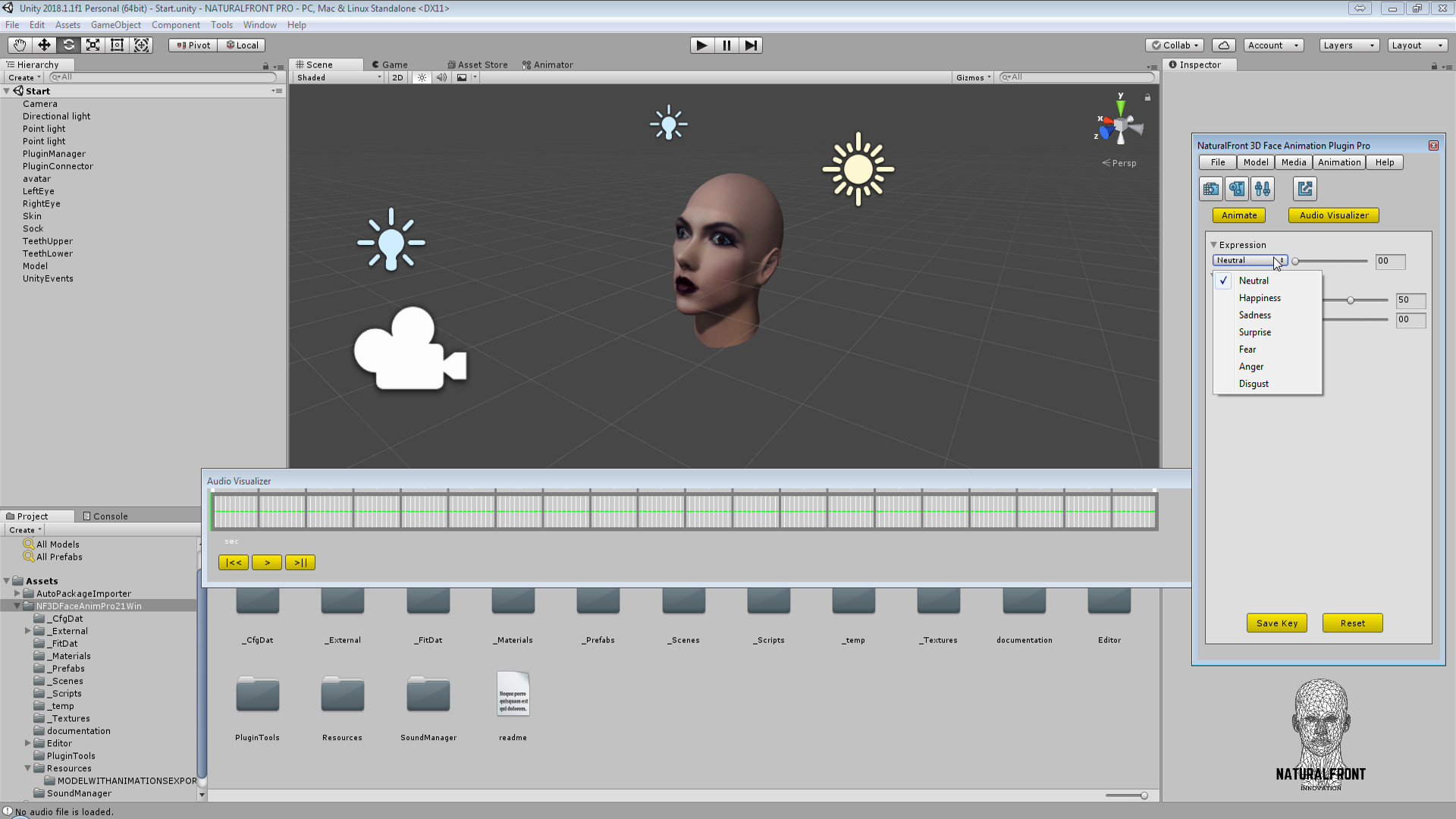 NaturalFront 3D Face Animation Unity Plugin Pro on Steam